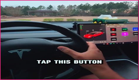 Tesla owner reveals hidden button that 'unlocks secret feature' to make driving sleek EV easy